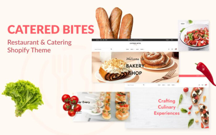 Catered Bites - Tema Shopify Restoran & Katering