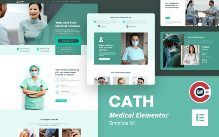 Kit Template Cath - Medical Elementor