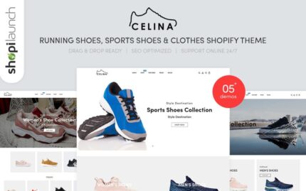 Celina - Running Shoes & Sports Clothes Shopify Theme