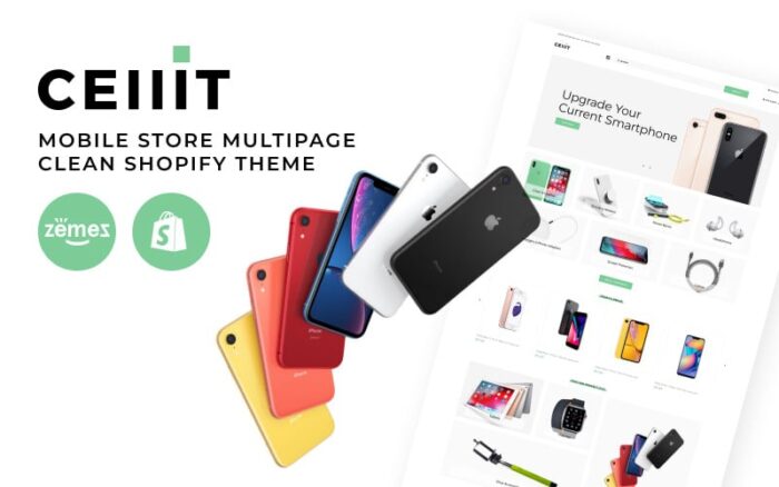 Cellit - Tema Shopify Bersih Multihalaman Toko Seluler