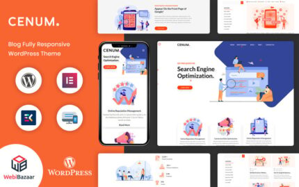 Cenum - SEO and Digital Marketing Elementor WordPress theme