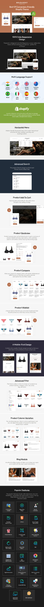 Boldlooky - Tema Shopify Toko Lingerie & Bikini - Fitur Gambar 1