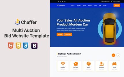 Chaffer - Multi Auction and Bid Html Landing Page Template