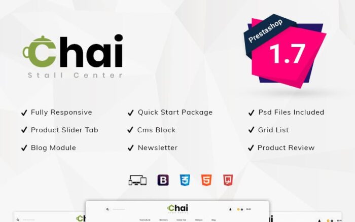 Tema PrestaShop Toko Chai Stall