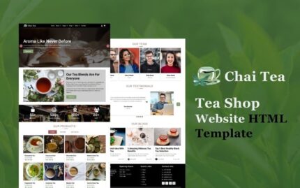 Chai Tea - Tea Shop HTML5 Website Template