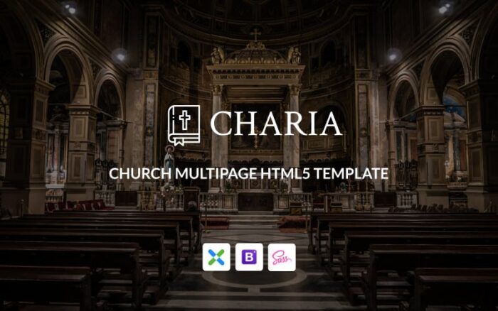 Charia - Template Situs Web HTML5 Gereja Modern