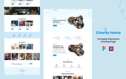 Charity Home - NGO and Charity Services Elementor Landing Page