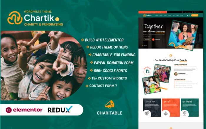 Chartik - Tema WordPress Amal dan Kesadaran LSM