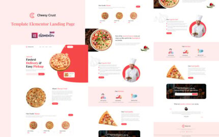 Cheesy Crust - Pizza Restaurant Services Elementor Landing Page