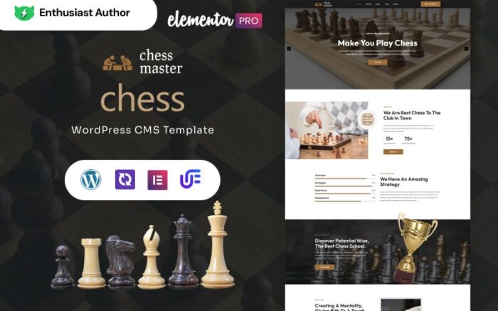 Chess master - Chess Club WordPress Elementor Theme