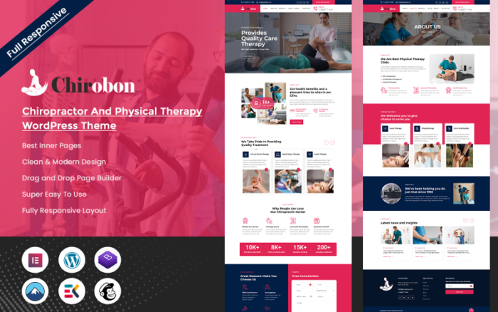 Chirobon - Tema WordPress Chiropractor dan Terapi Fisik