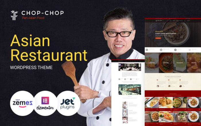 Chop-Chop - Tema WordPress Restoran Asia