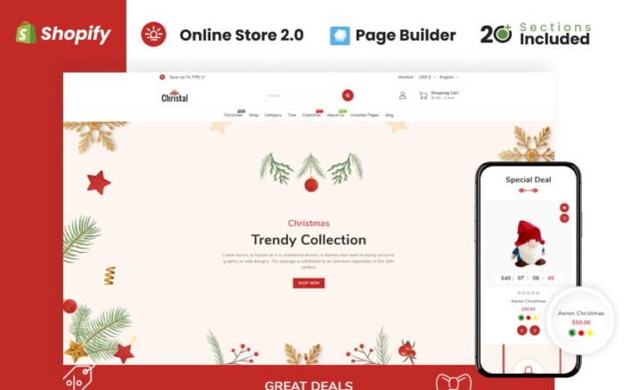 Tema Shopify Toko Natal Christal