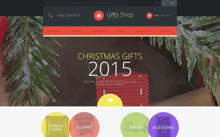 Template OpenCart Toko Hadiah Natal