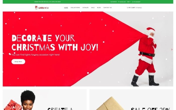 Tema Shopify Toko Hadiah Natal