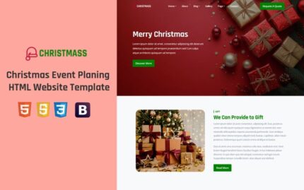 Christmass - Template HTML untuk Perencanaan Acara Natal