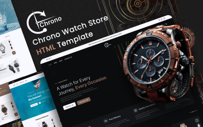 Chrono - Template HTML e-Commerce Toko Jam Tangan