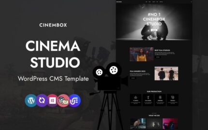 Cinembox -  Cinema Studio WordPress Elementor Theme