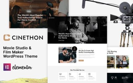 Cinethon - Tema WordPress Studio Film dan Pembuat Film