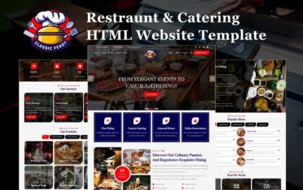 Classic Feast - Template Situs Web HTML5 Restoran dan Katering