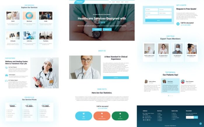 Templat HTML ClinicArt - Medis - Dokter - Klinik - Dokter Gigi - Rumah Sakit