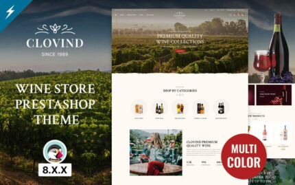 Clovind - Wine, Liquor Store and Vineyard PrestaShop Theme