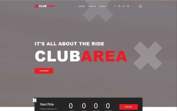 Area Klub - Template Joomla Kreatif Klub Bersepeda