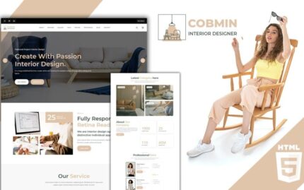 Cobmin Architecture For Interior Designer Landing Page Template