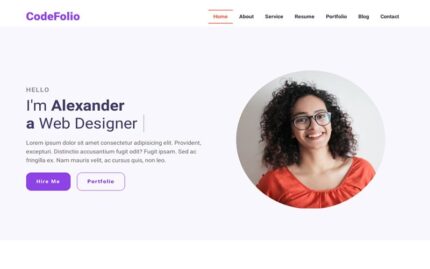 CodeFolio - Bootstrap 5 Responsive Portfolio Landing Page