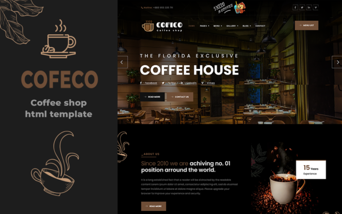 Cofeco - Template HTML Kedai Kopi