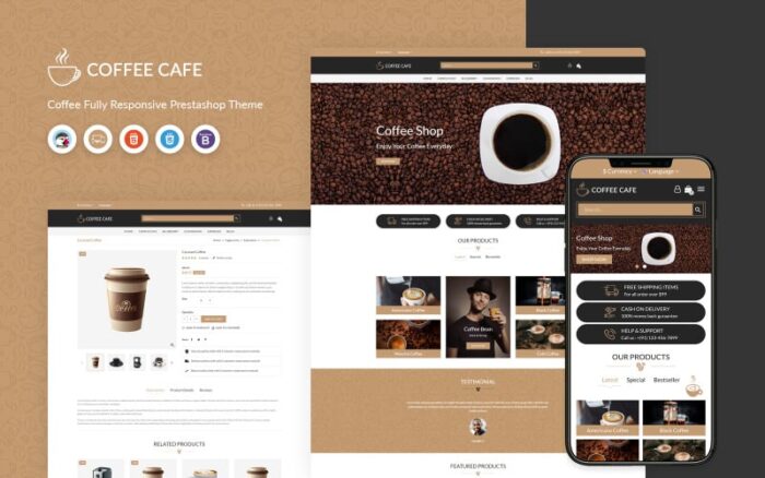 Kafe Kopi - Tema PrestaShop