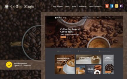 Coffee Mugs - Responsive OpenCart Template