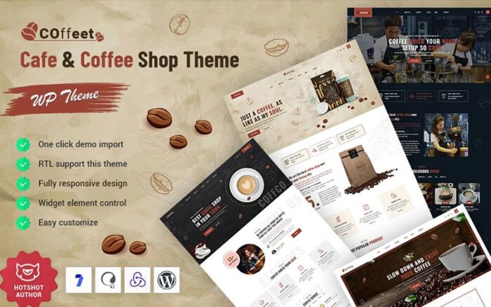 Coffeet - Tema WordPress Kafe & Kedai Kopi