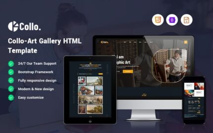 Collo is a Art Gallery Website Template