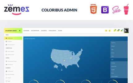 Coloribus Admin - Template Admin Bersih Dasbor Multifungsi