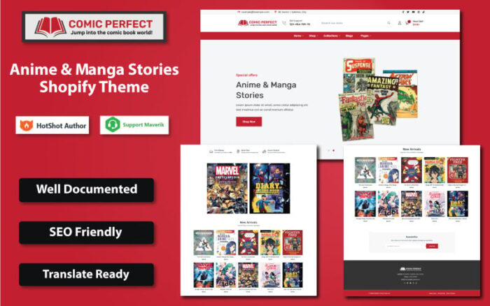 Comic Perfect - Tema Shopify Serbaguna Cerita Anime & Manga