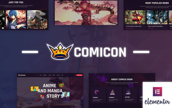 Comicon - Tema WordPress Anime dan Manga