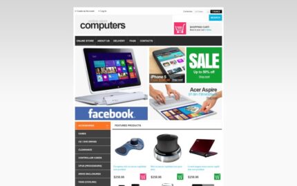 Computers and Components VirtueMart Template