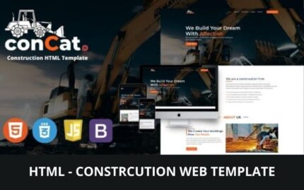 Concat - Construction Landing Page Template