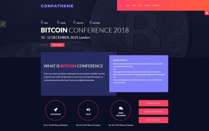 ConfaTheme - Template Joomla untuk Konferensi Bergaya