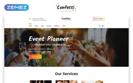 Confetti - Gifts Store Multipage Elegant HTML Website Template