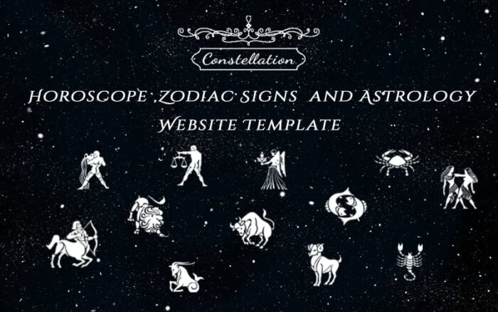 Konstelasi - Horoskop, Tanda Zodiak dan Astrologi Template Situs Web Bootstrap Responsif 5