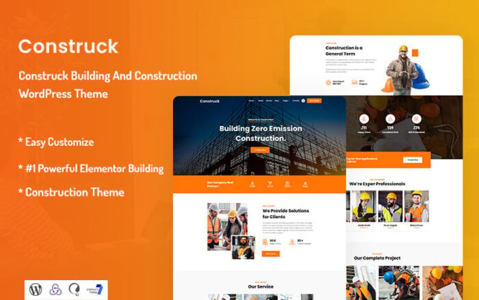 Construck - Tema WordPress Bangunan dan Konstruksi