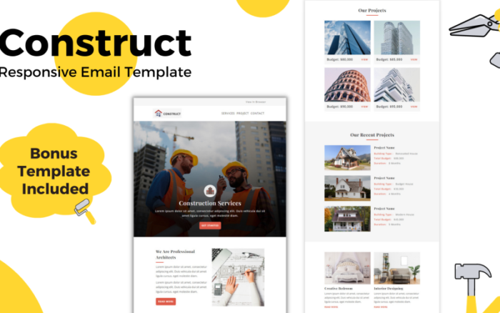 Construct  - Email Multipurpose  Newsletter Template