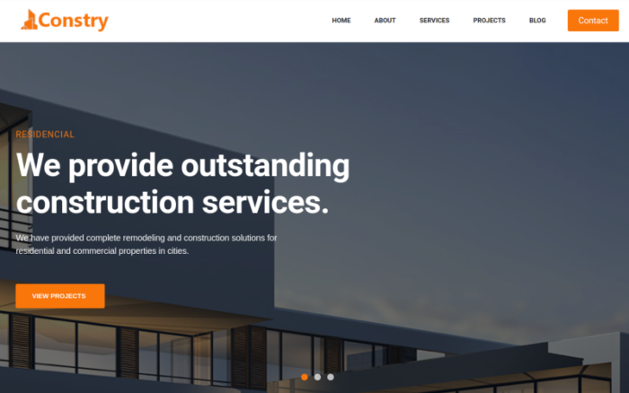 Constry - Responsive Construction HTML Template