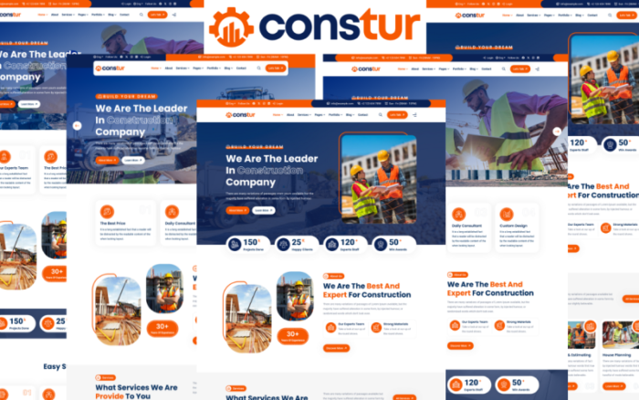 Constur - Template HTML5 Konstruksi