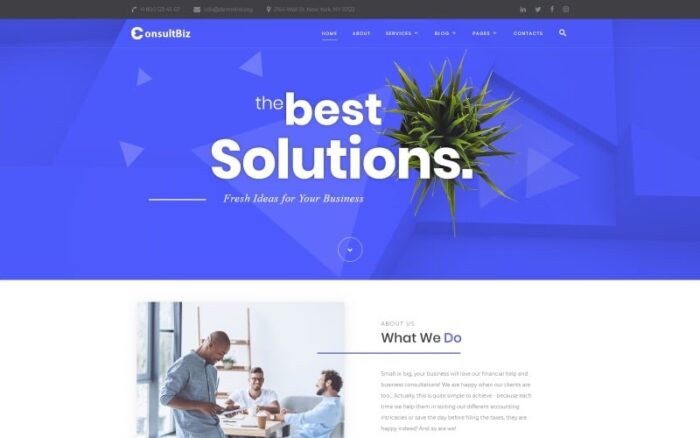 ConsultBiz - Template Situs Web HTML Bootstrap Klasik Multihalaman Penasihat Keuangan