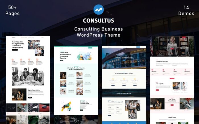 Consultus - Tema WordPress Keuangan Konsultasi Bisnis