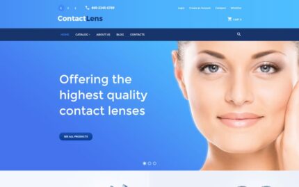 Contact Lens VirtueMart Template