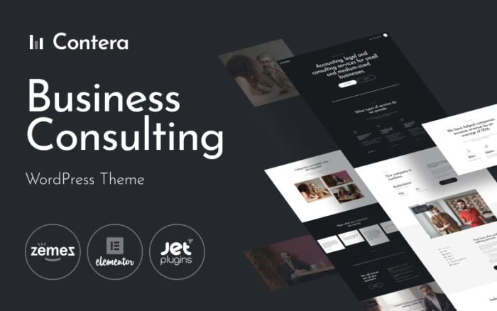 Contera - Tema WordPress Bisnis Keuangan Konsultasi Penasihat